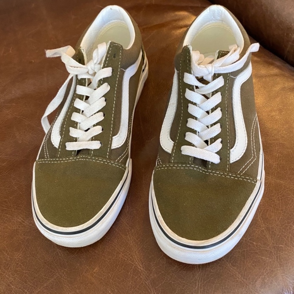 Vans old Skool moss green size 7